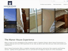 Tablet Screenshot of manorhc.com